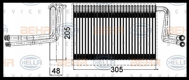 parownik klimatyzacji BMW 1 E81 3 E90 E92 X1 E84