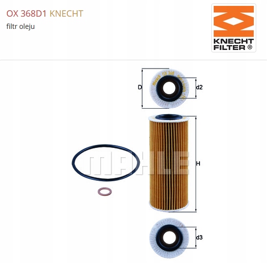 komplet filtrów BMW 118d 122KM E81 E82 E87 KNECHT