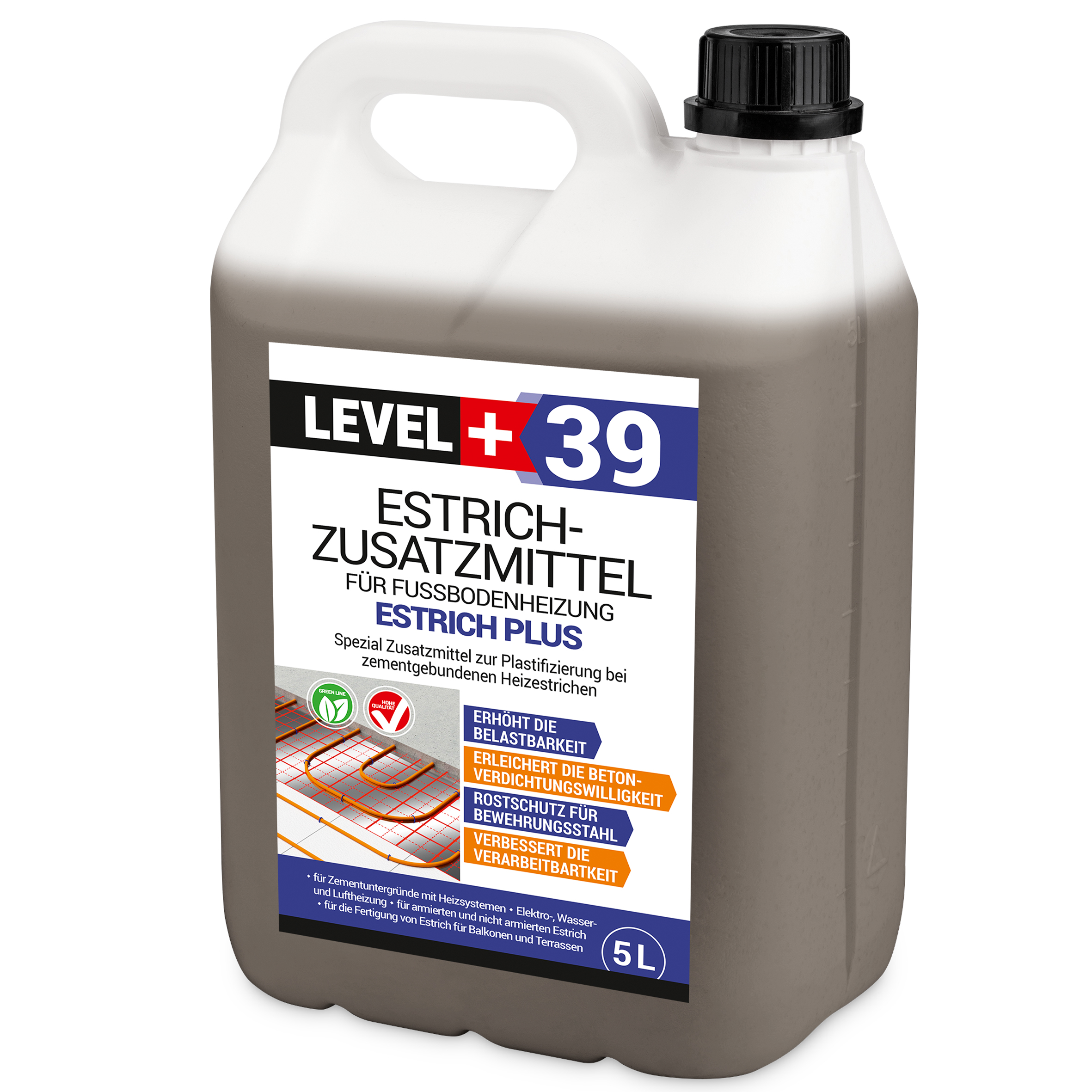 Plastyfikator do Jastrychów 5L do Betonu Level+39