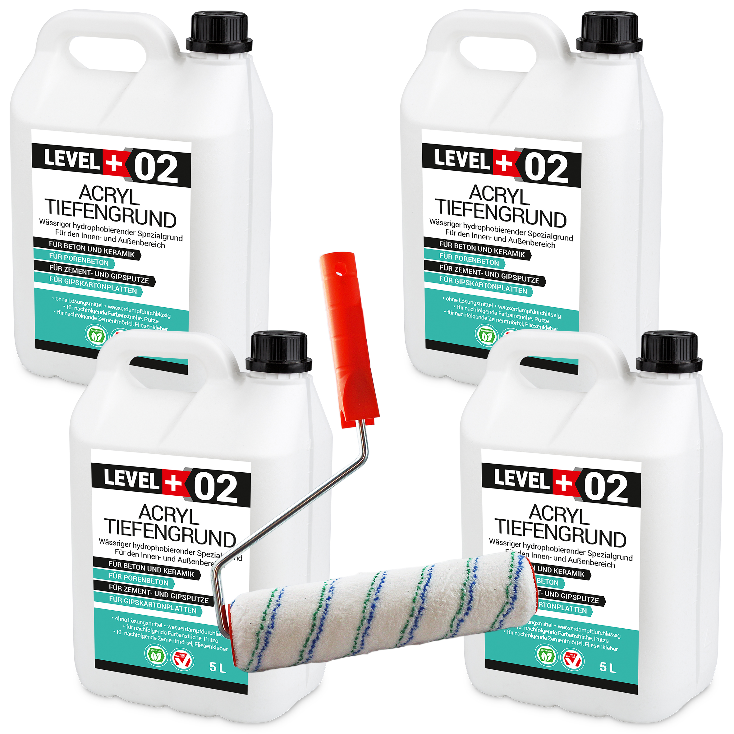 Środek Gruntujący 20L Grunt Duży Wałek Malarski