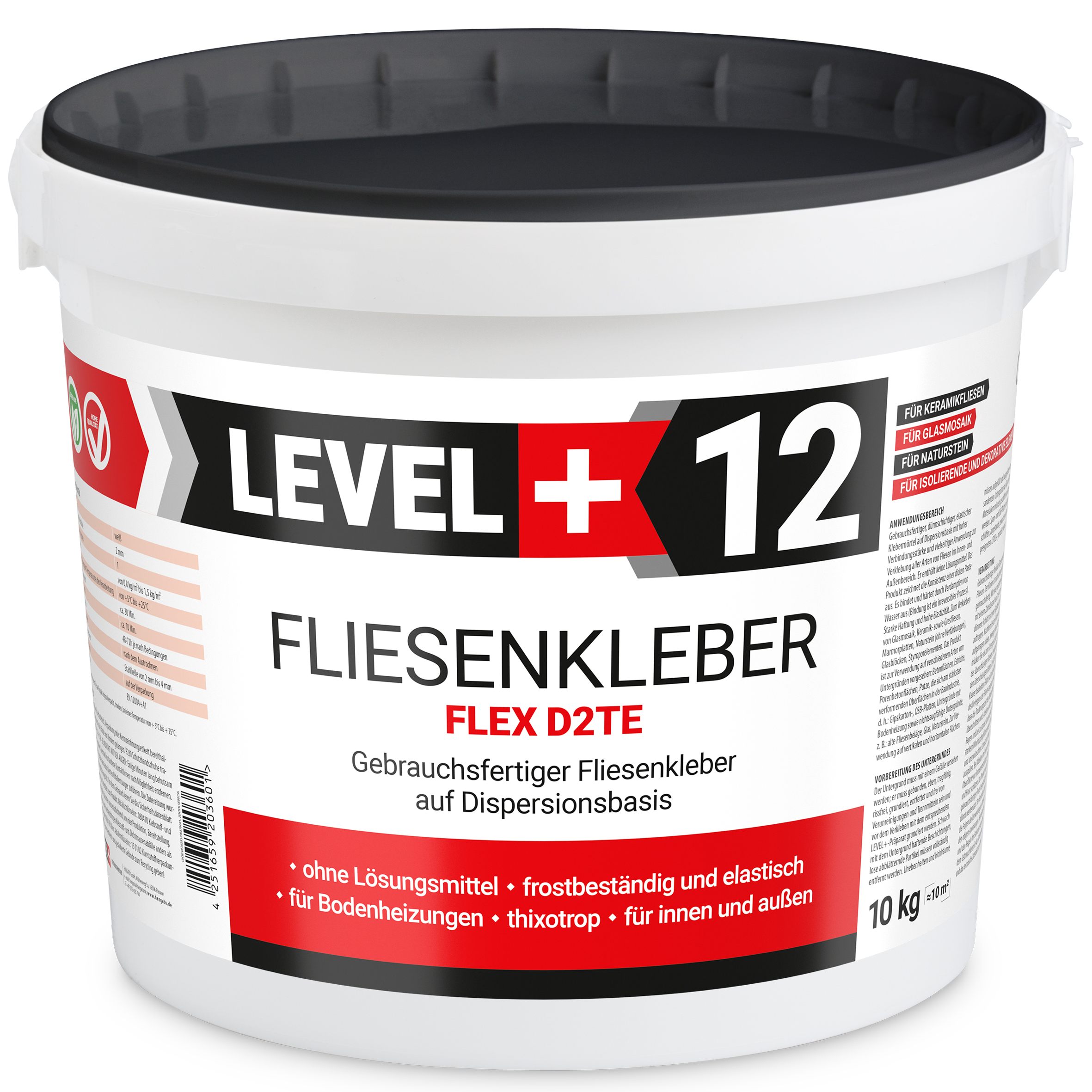 Gotowy Klej do Płytek 10kg Biały Flex Level+12