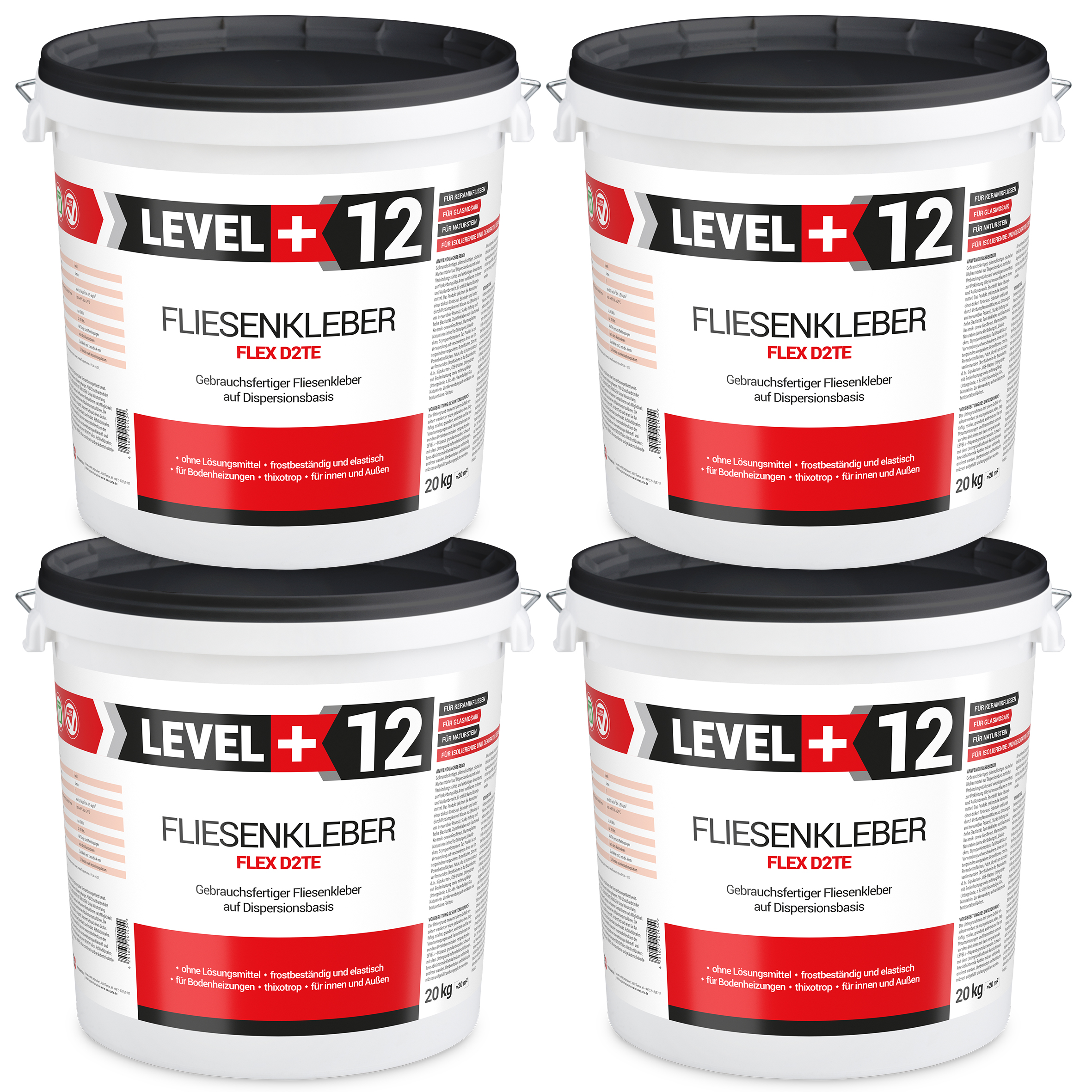 Gotowy Klej do Płytek 80kg Biały Flex Level+12