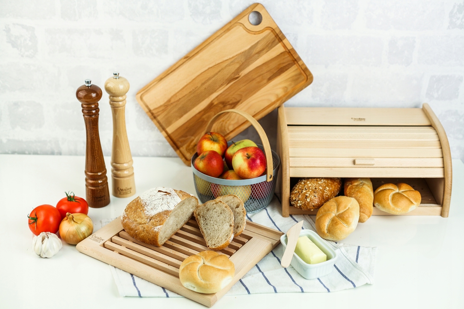 Deska do krojenia drewniana do pizzy 40 x 30 cm