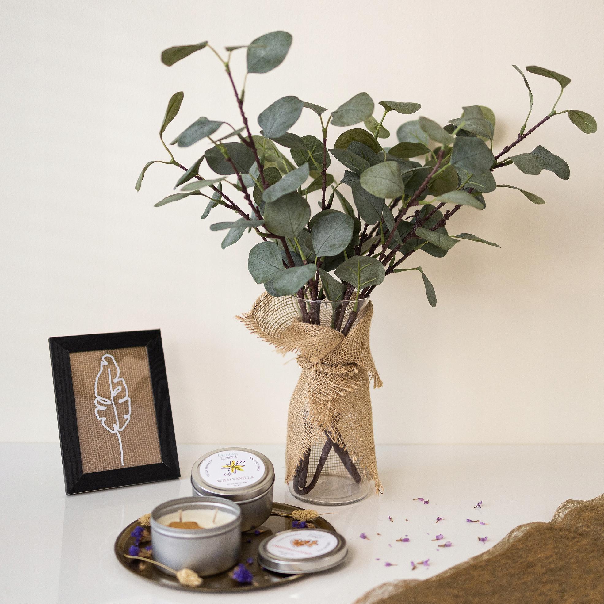 Wstążka jutowa taśma dekoracyjna z juty 30cm x 10m