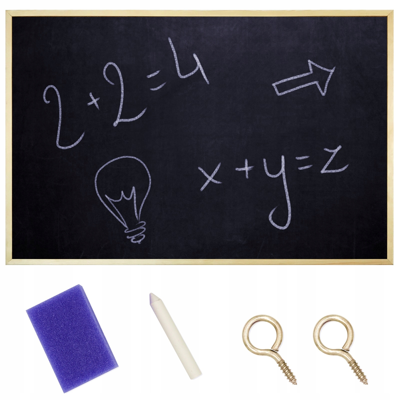 Tablica kredowa czarna 80x60 cm do rysowania