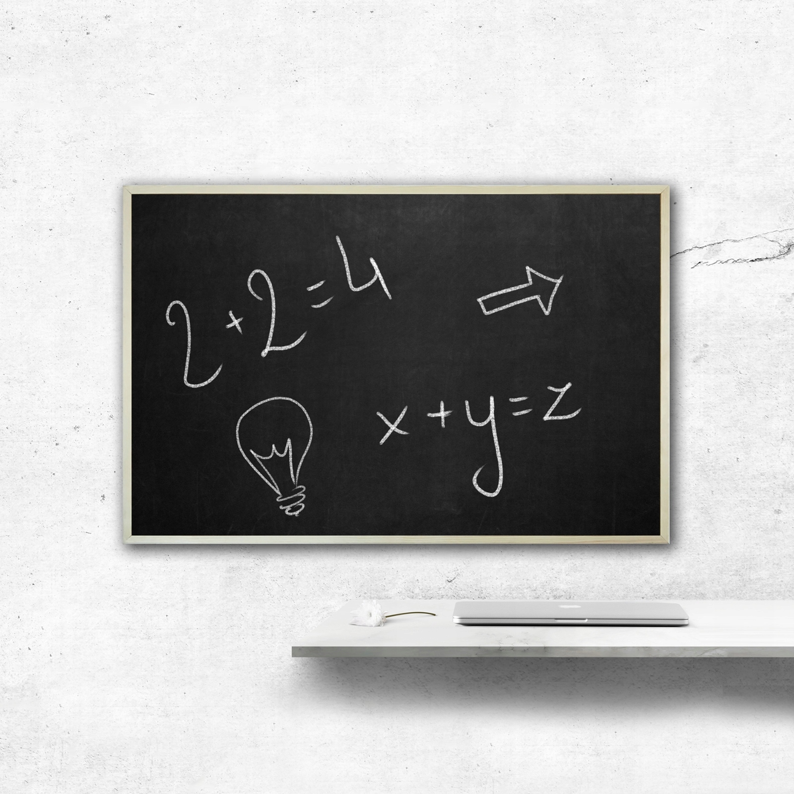 Tablica kredowa czarna 80x60 cm do rysowania