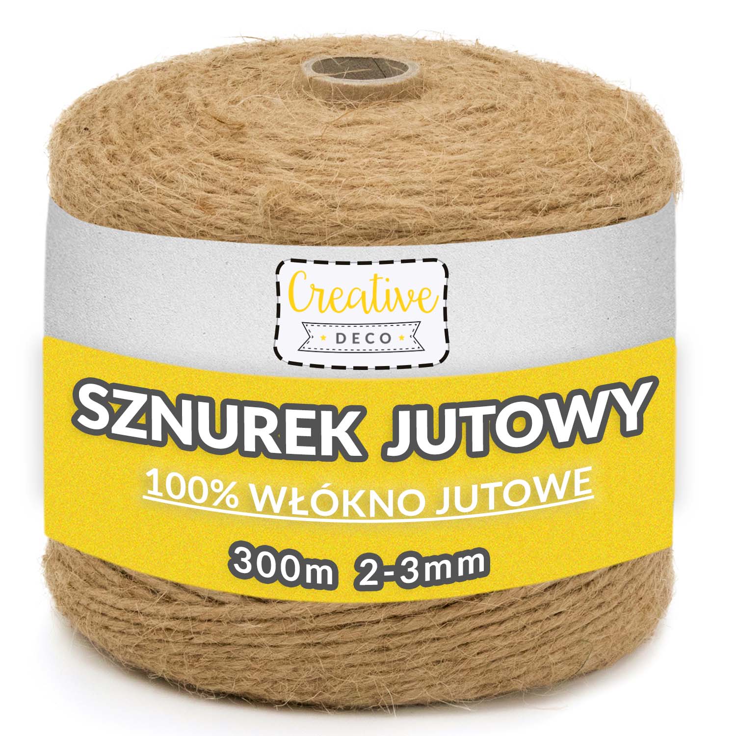 Sznurek jutowy ozdobny do pakowania 3mm 300m