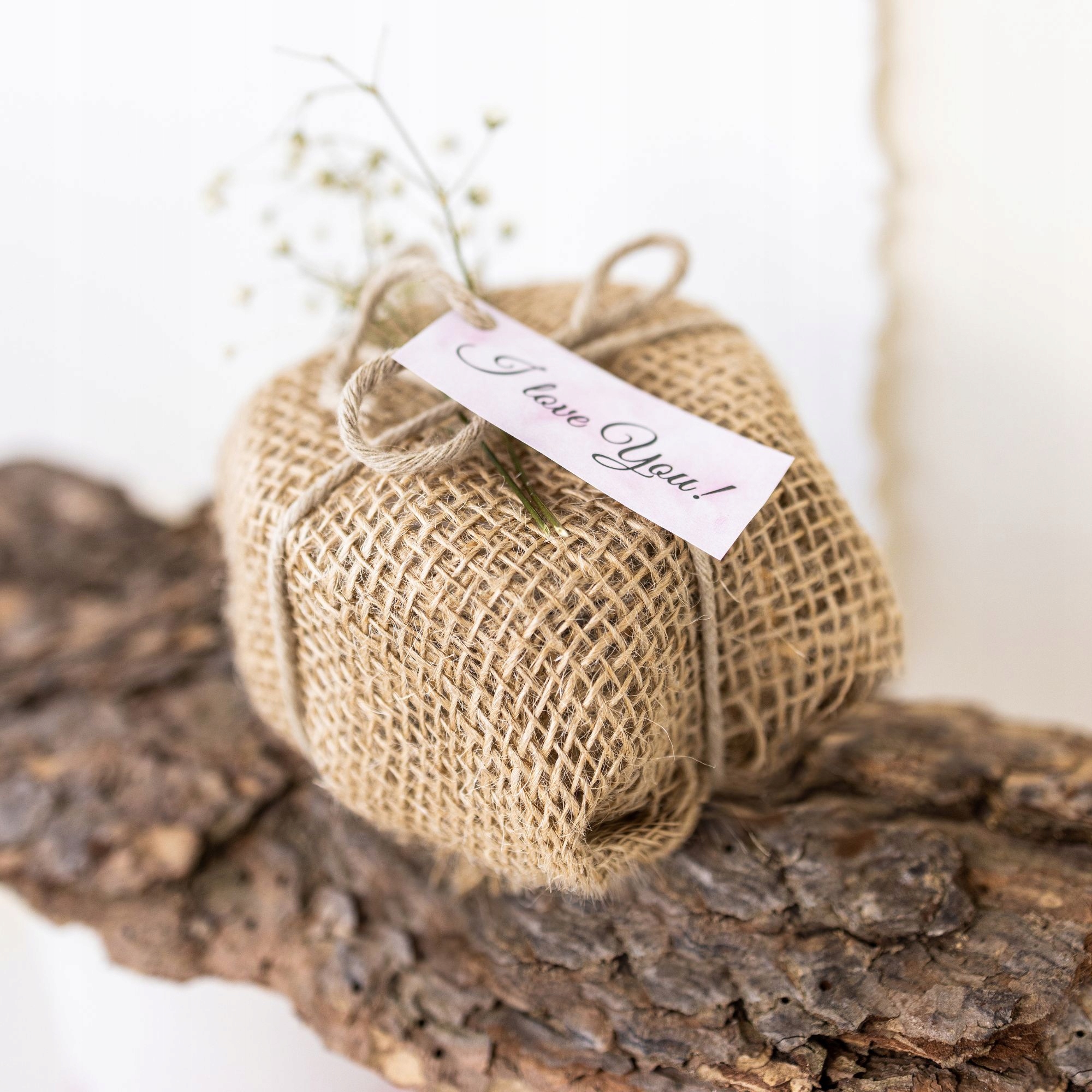 Wstążka jutowa taśma dekoracyjna z juty 30cm x 10m