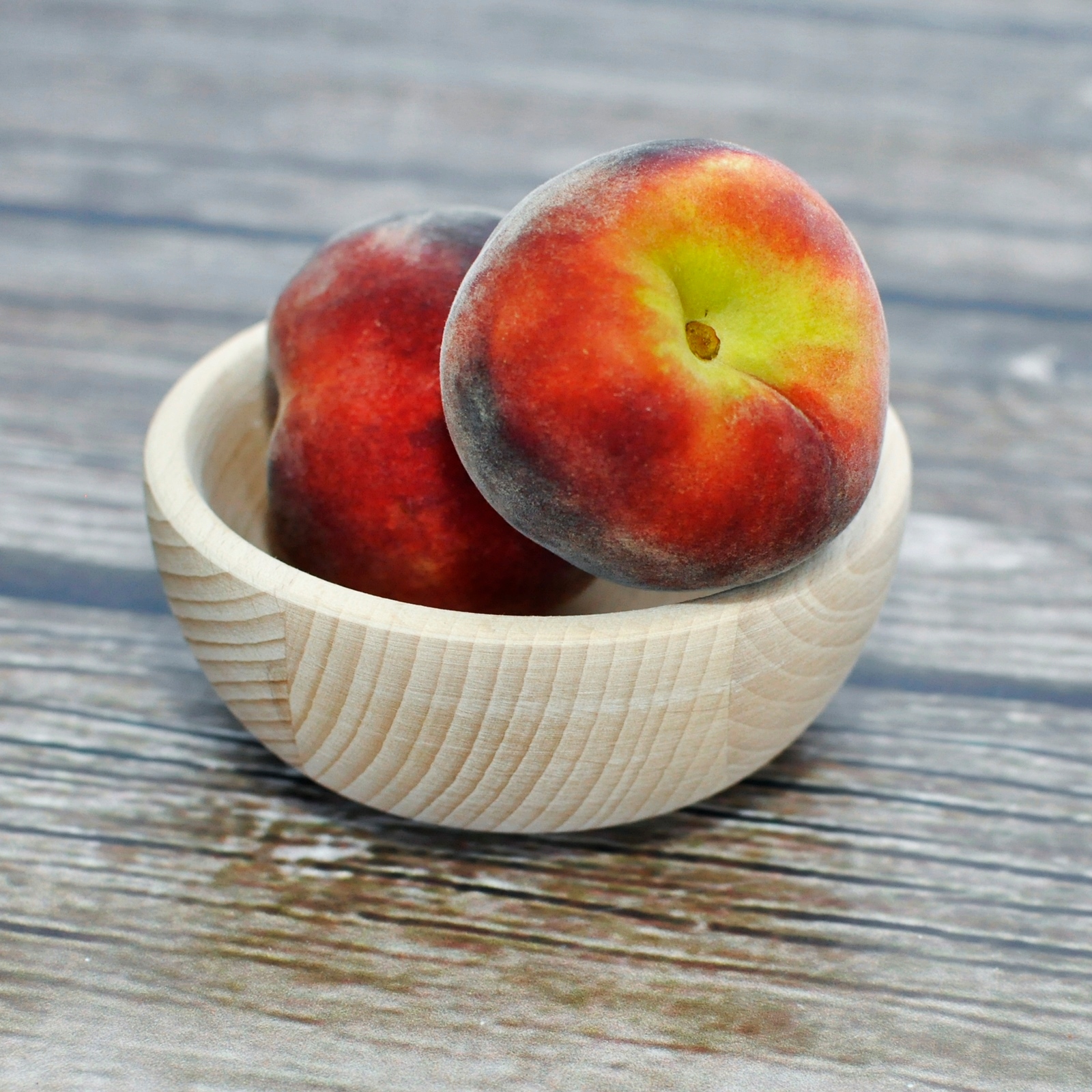 Miseczka misa drewniana mała pojemnik 12 x 5 cm