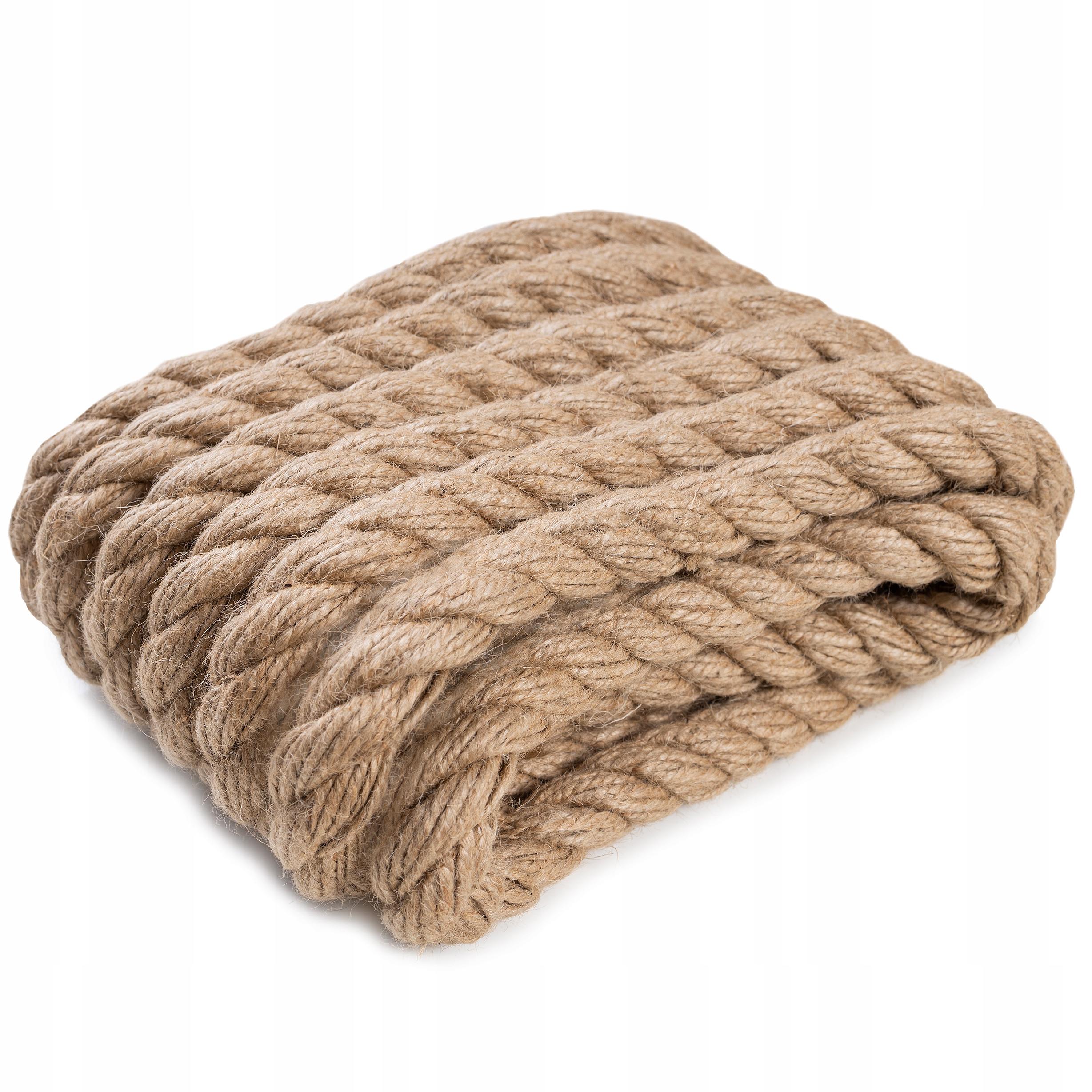 Lina jutowa dekoracyjna drapak sznurek 30mm 10m