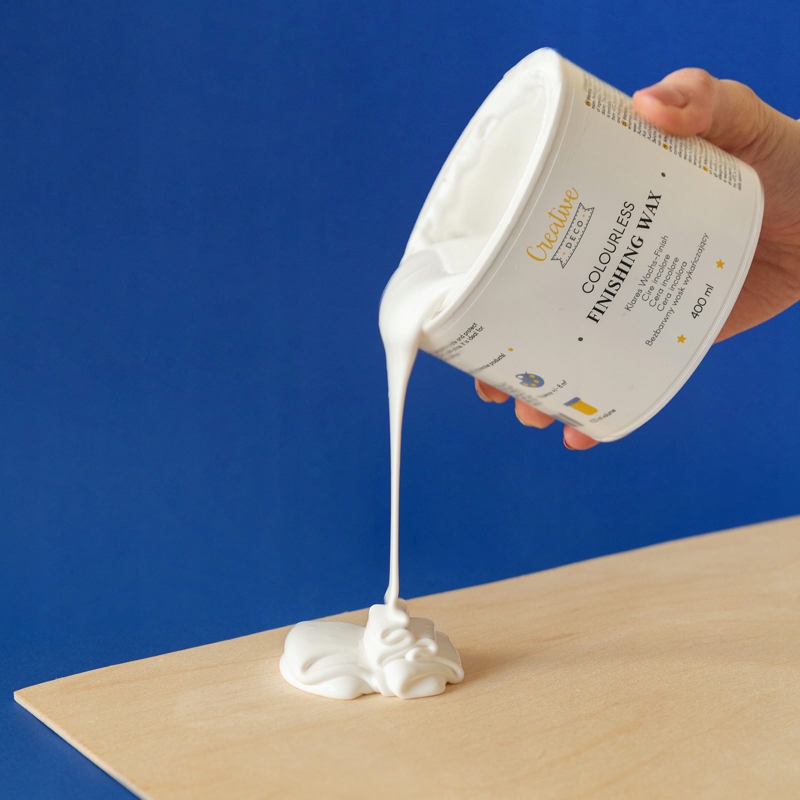 Wosk do mebli drewna bezbarwny 400 ml