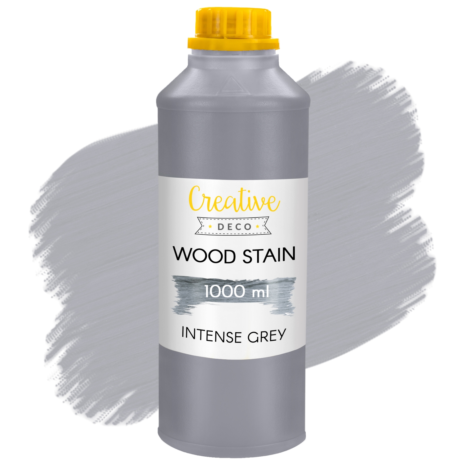 Lakierobejca wodna do drewna szary butelka 1L