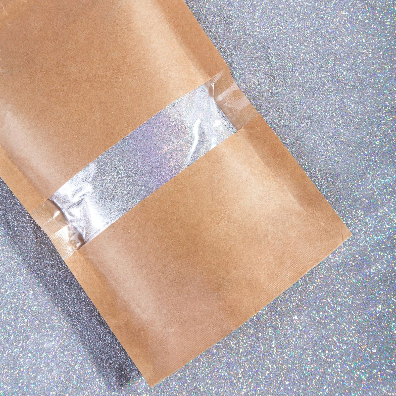 Brokat holograficzny do farb slime srebrny 200g