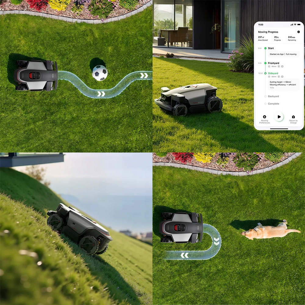 Roborock RockMow Z115 AWD technologia dla idealnego trawnika