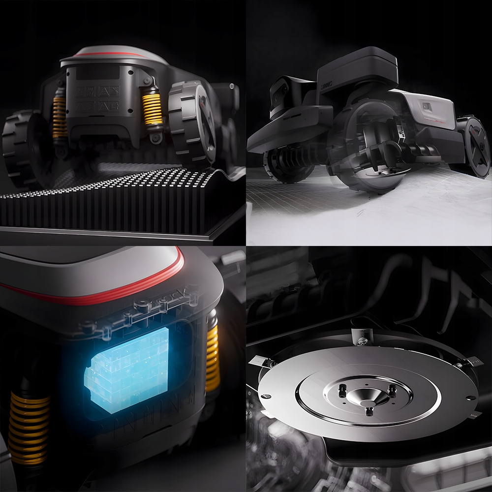 Dynamiczne zawieszenie Roborock RockMow Z130 AWD