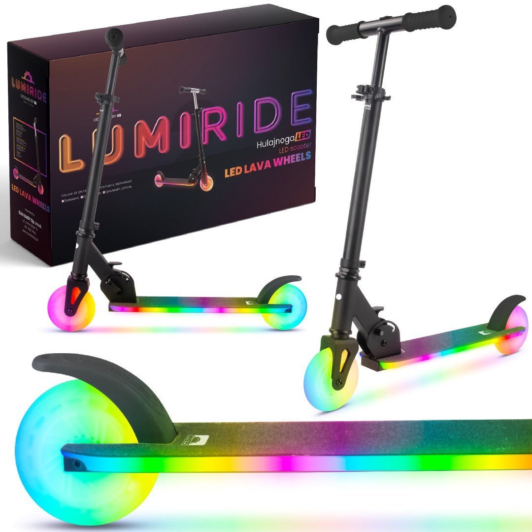 Trotineta Sun Baby Lumi Ride negru
