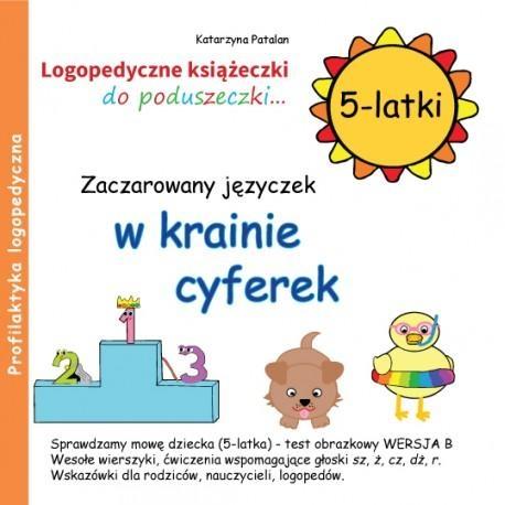 Zdjęcie produktu Zaczarowany języczek w krainie cyferek. Logopedyczne książeczki do poduszeczki. 5-latki