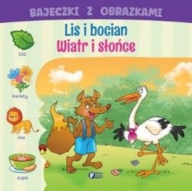 Zdjęcie produktu Bajeczki z Obrazkami - Lis i Bocian - Wiatr i Słońce