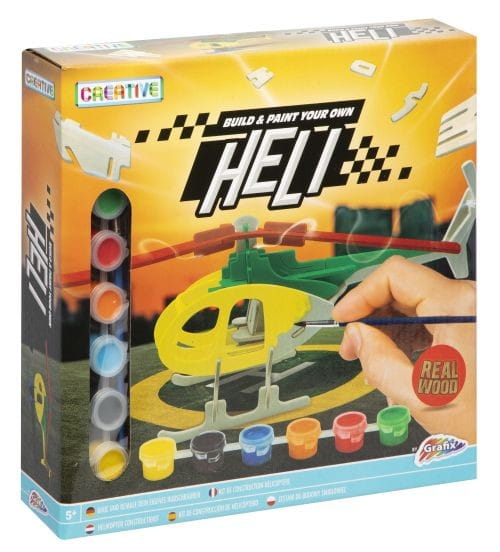 Zdjęcie produktu Drewniany Model Helikoptera do sklejania