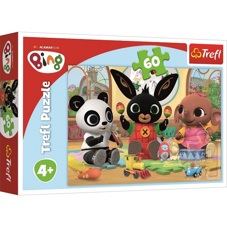 Zdjęcie produktu Puzzle 60 el. W rytmie Binga Trefl