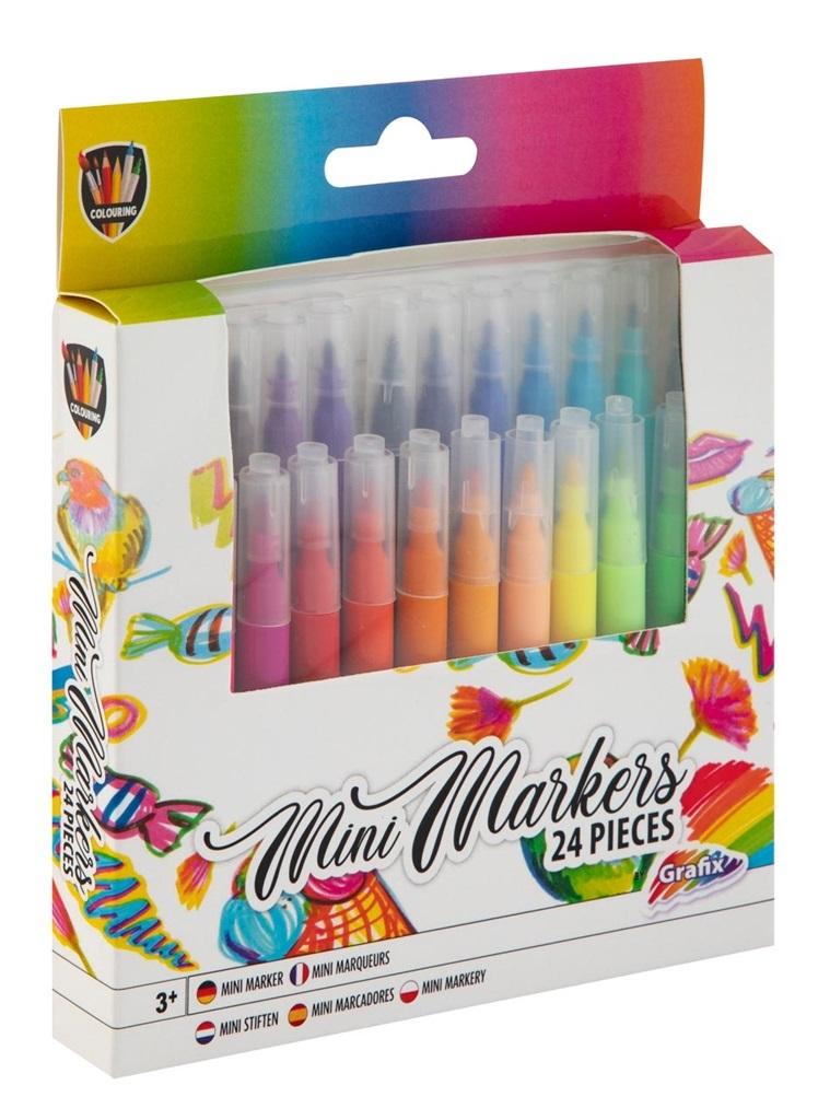 Zdjęcie produktu Grafix Mini markery 24 kolory