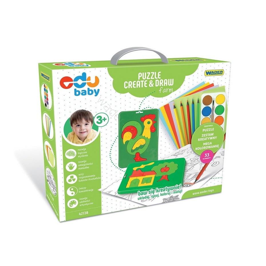 Zdjęcie produktu Puzzle Create&Draw - Farma Wader