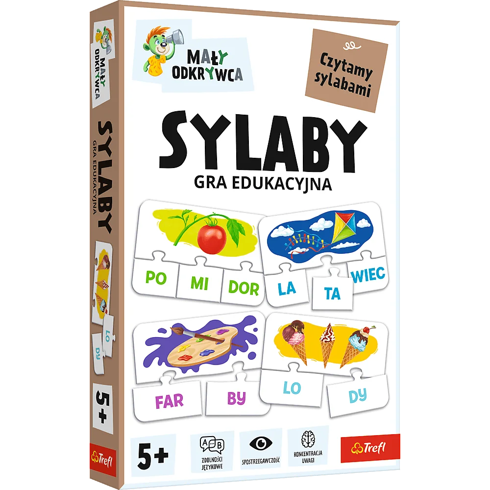 Zdjęcie produktu Mały odkrywca - Sylaby  Gra Edukacyjna TREFL
