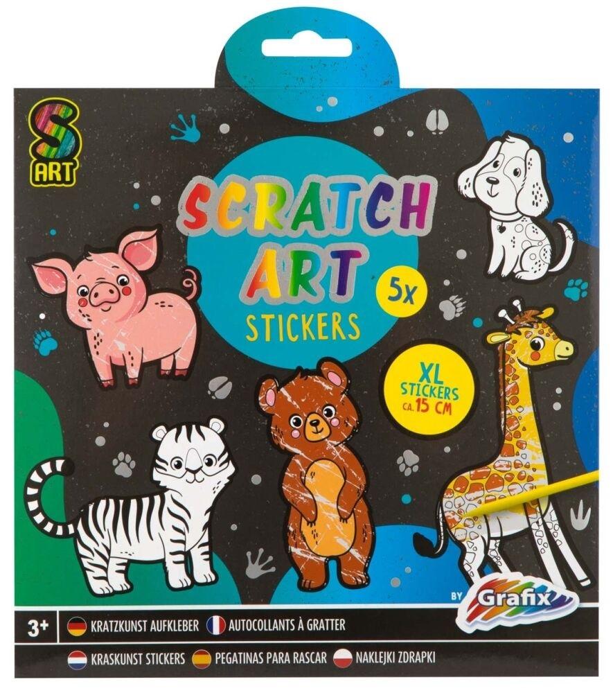 Zdjęcie produktu Zdrapywanki 5 sztuk + rysik Grafix