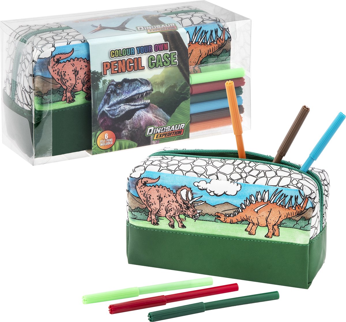 Zdjęcie produktu Pokoloruj swój własny piórnik Dino