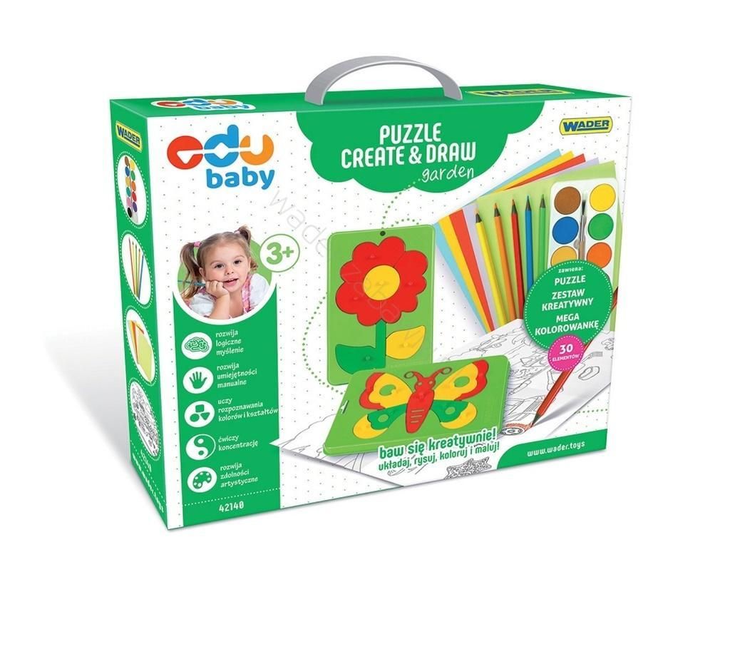 Zdjęcie produktu Puzzle Creat&Draw - Ogród Wader