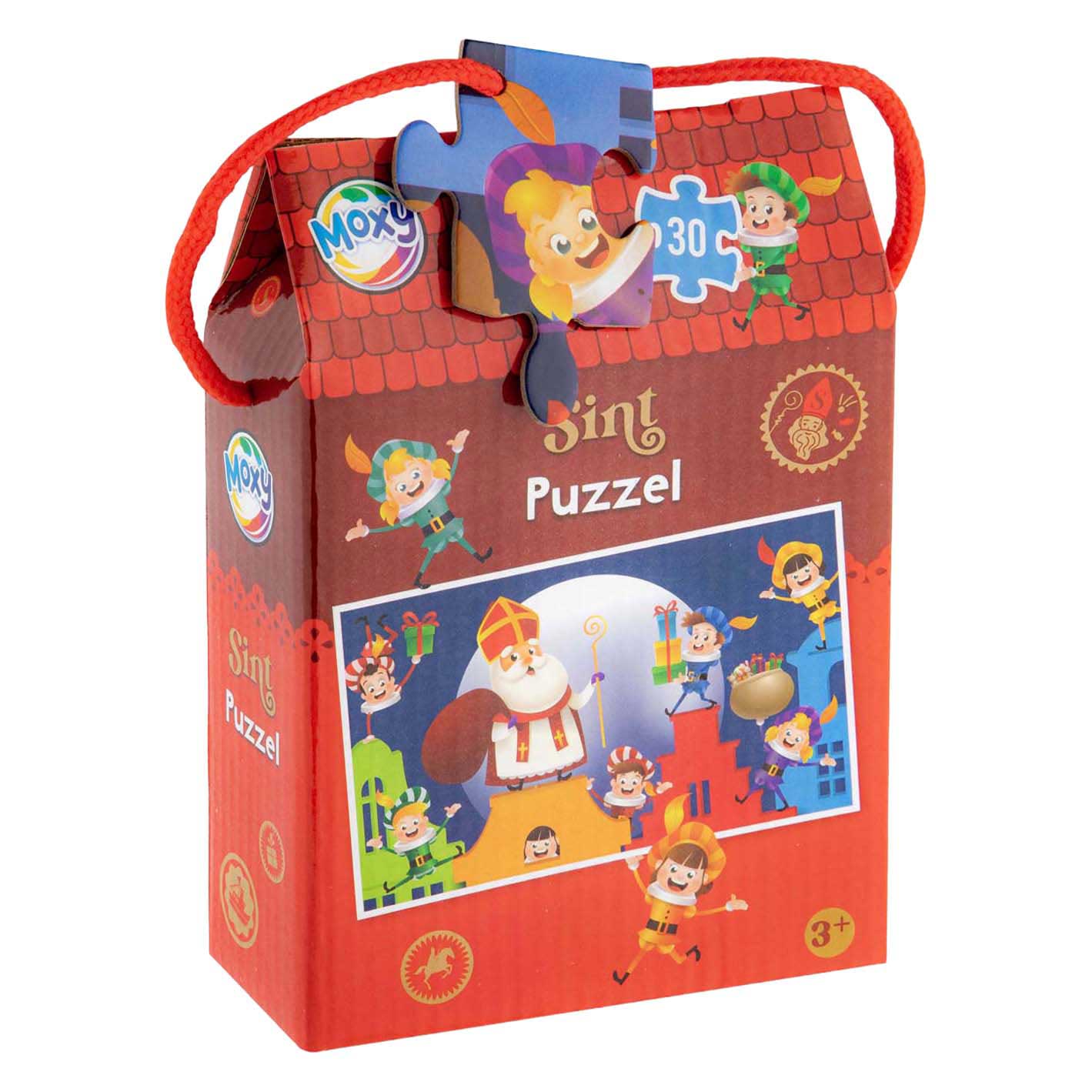 Zdjęcie produktu Puzzle Świąteczne - Święty Mikołaj 30 elementów 29x18 cm pudełko Domek