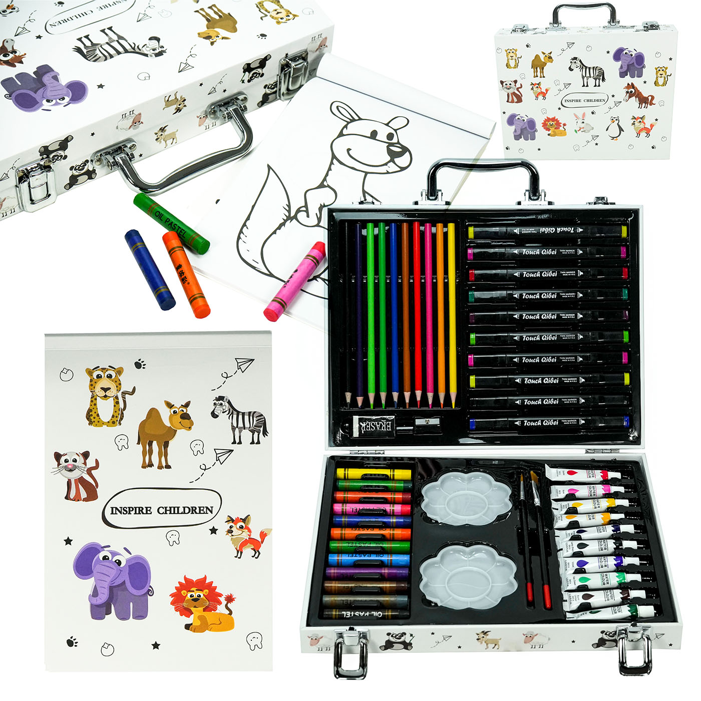 Zdjęcie produktu ZESTAW ARTYSTYCZNY DO RYSOWANIA MAZAKI WALIZKA 49 el.