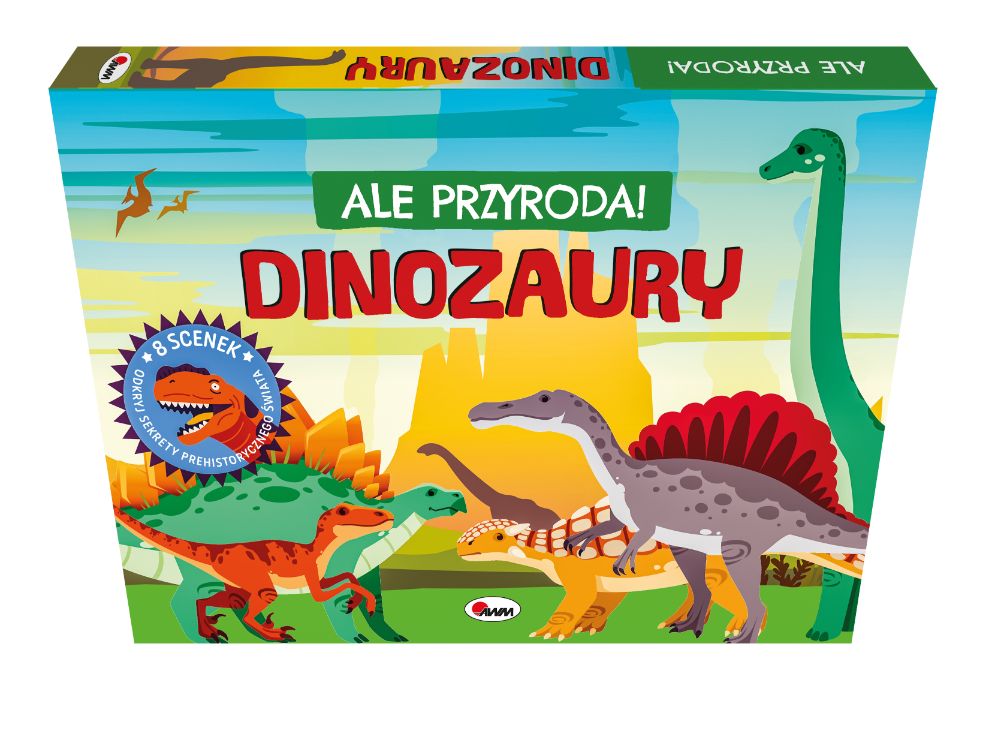 Zdjęcie produktu Dinozaury - Ale Przyroda Książeczka 3D z okienkami