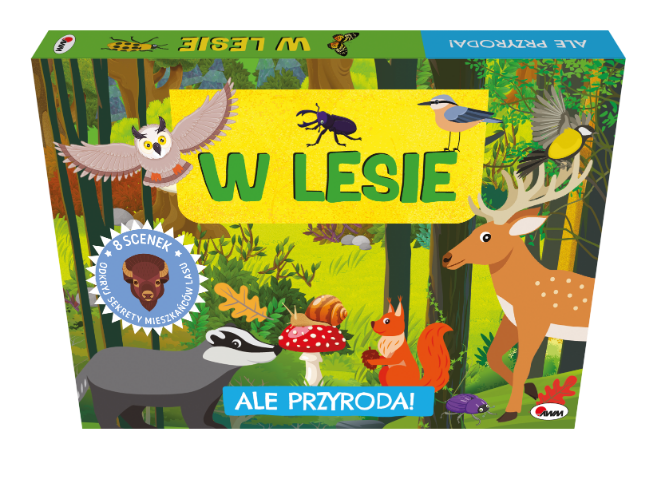 Zdjęcie produktu W Lesie - Ale Przyroda Książeczka 3D z okienkami