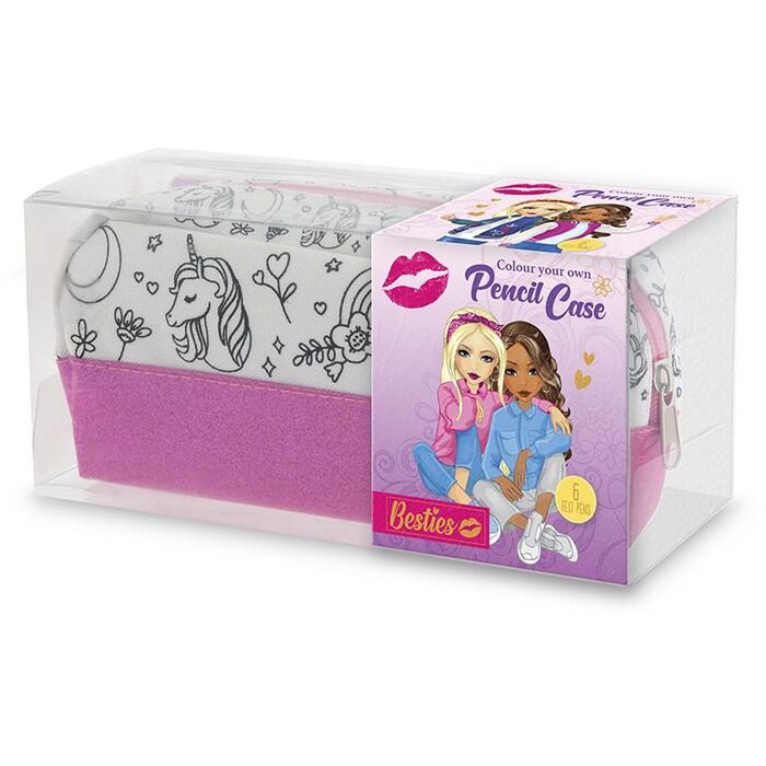Zdjęcie produktu Pomaluj własny piórnik DIY 6 kolorów piórnik do kolorowania Besties