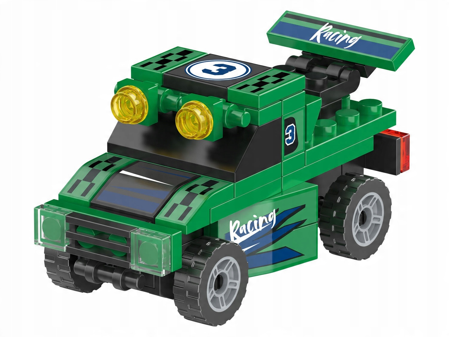 Zdjęcie produktu Zestaw klocków Pickup Truck Racer 67 el. z napędem Playtive
