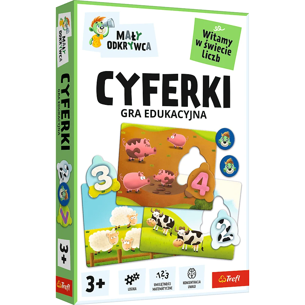Zdjęcie produktu Mały odkrywca - Cyferki Gra Edukacyjna TREFL
