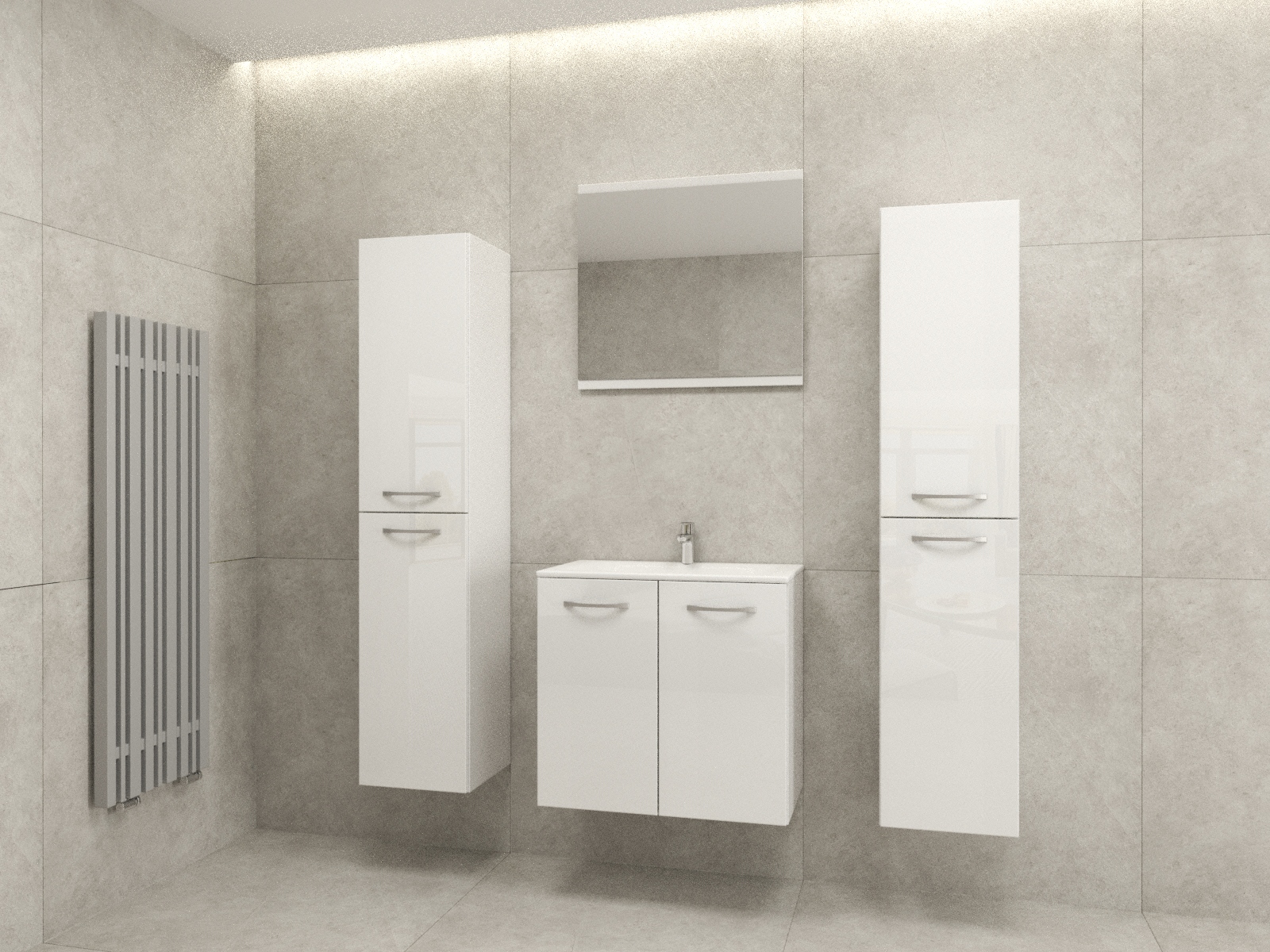 Półka wisząca łazienkowa 80 cm DĄB CRAFT Gratisy