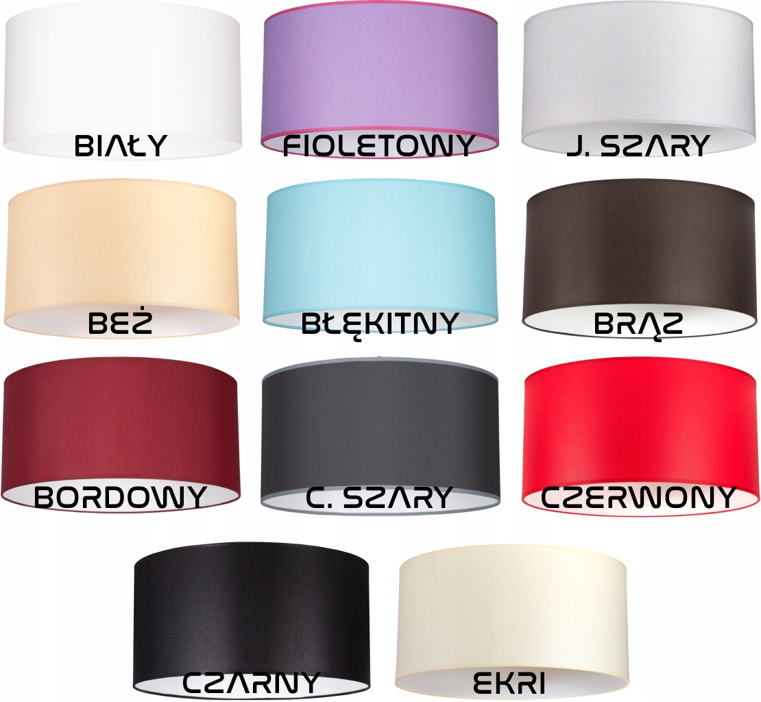 Abażur KLOSZ LAMPA 22/20cm różne KOLORY