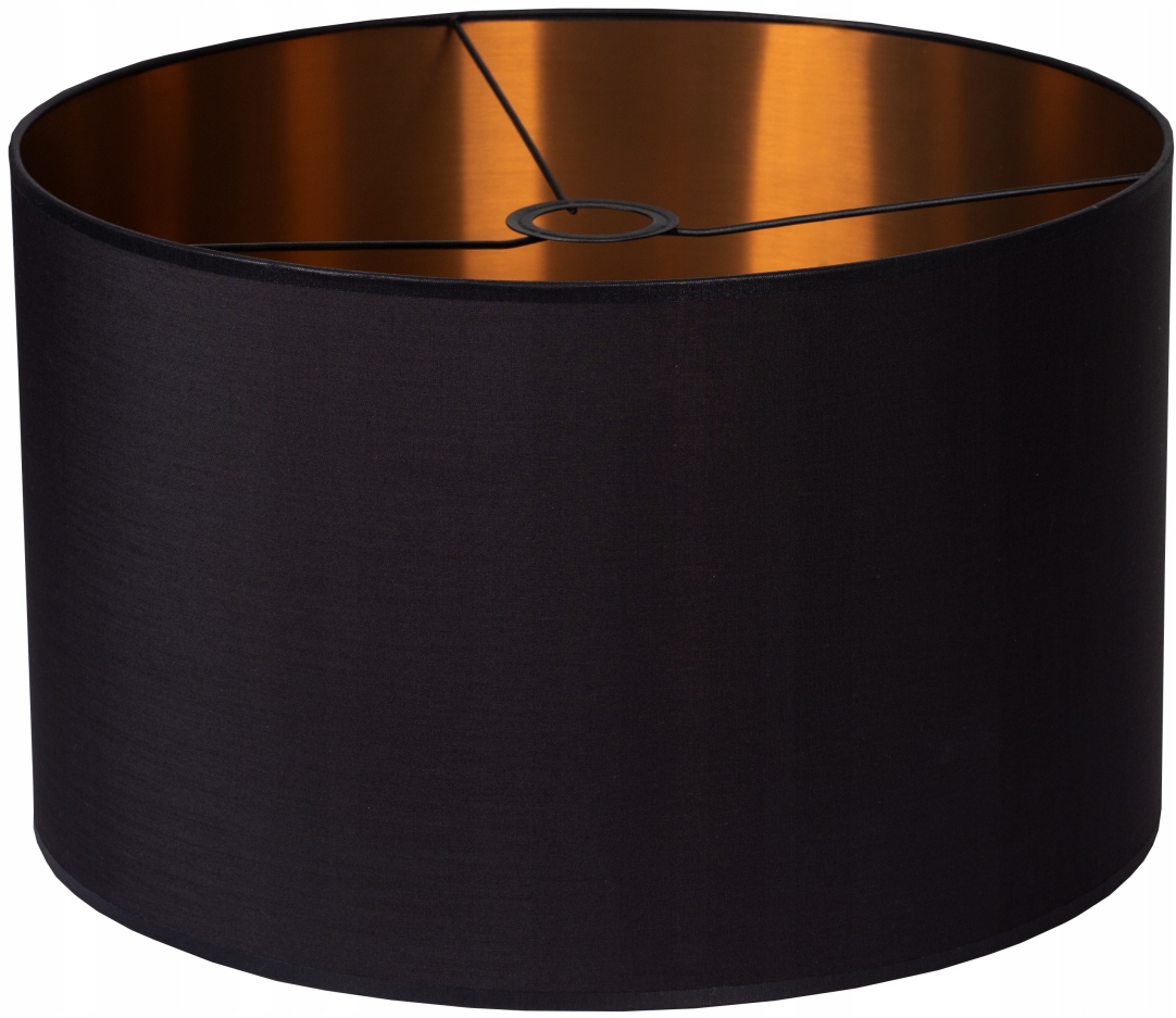 Abażur KLOSZ LAMPA Czarno Miedziany/Złoty 35 cm h 25cm