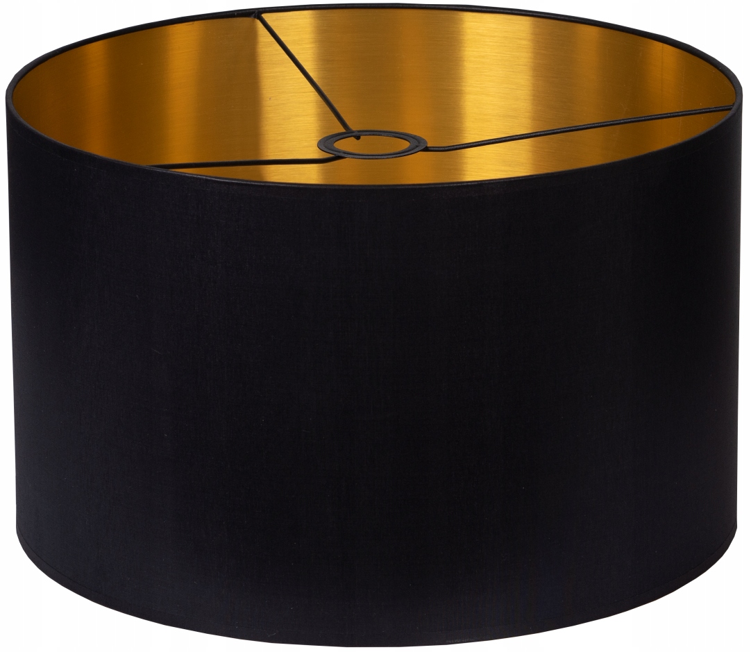 Abażur KLOSZ LAMPA Czarno Miedziany/Złoty 35 cm h 25cm