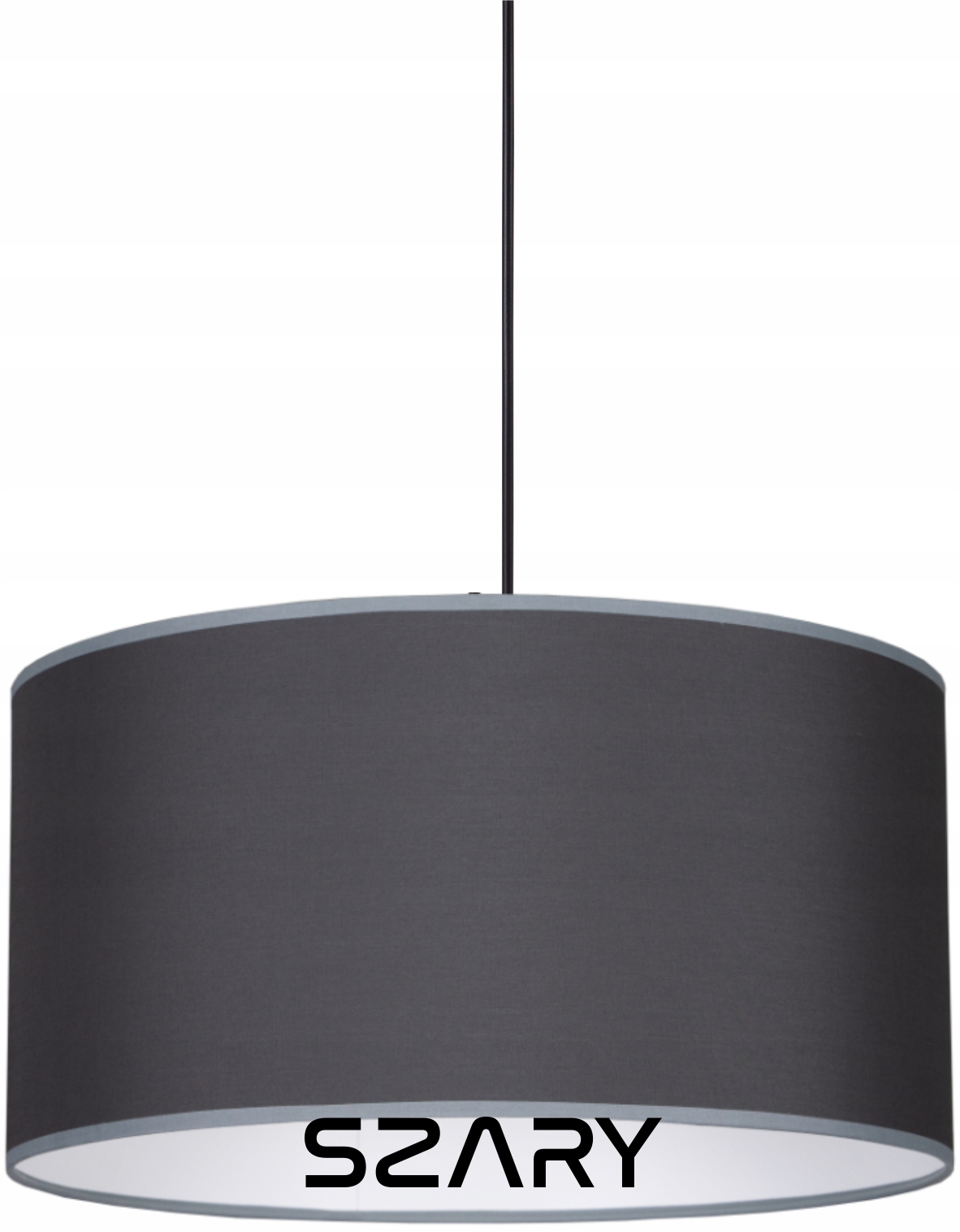 Lampa wisząca ABAŻUR SZARA 30 cm