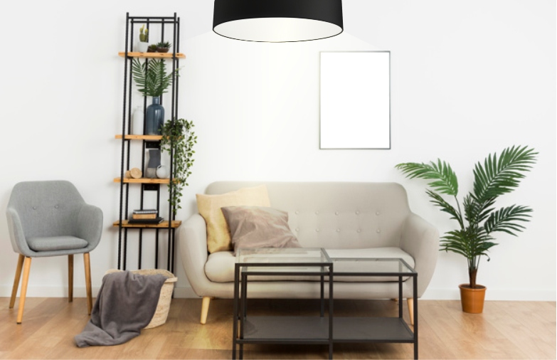 Stylowy nowoczesny plafon LIVO Ø 30 czarny