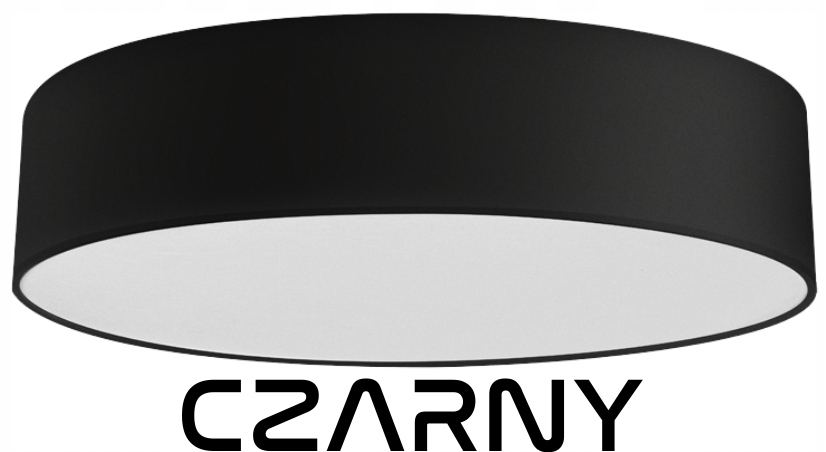 Stylowy nowoczesny plafon LIVO Ø 30 czarny