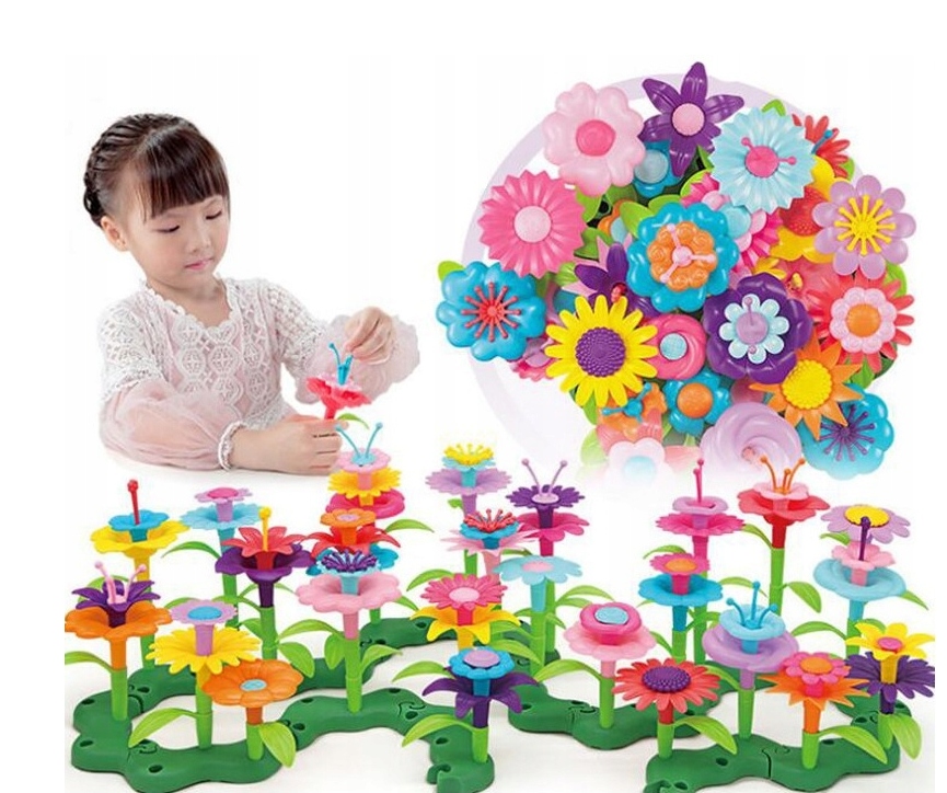 KLOCKI KWIATY MINI 104 EL. NR:7710