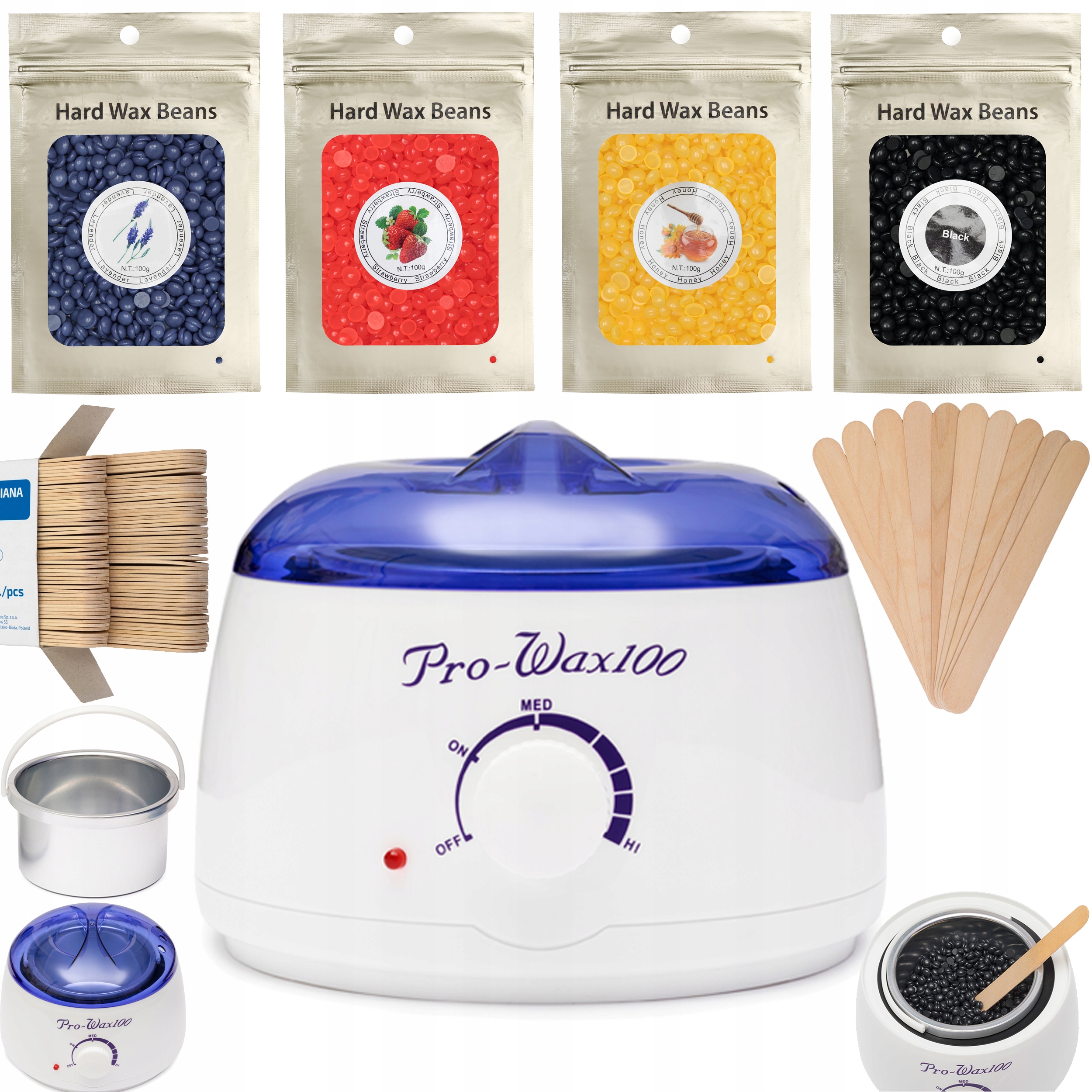 PODGRZEWACZ DO WOSKU + 400G WOSK + 100 PATYCZKI