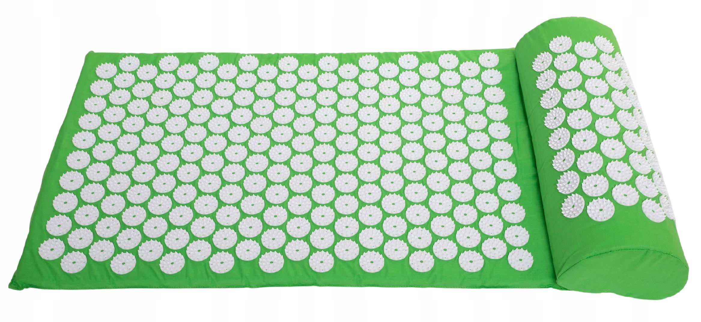 MATA DO AKUPRESURY ZIELONA + PODUSZKA