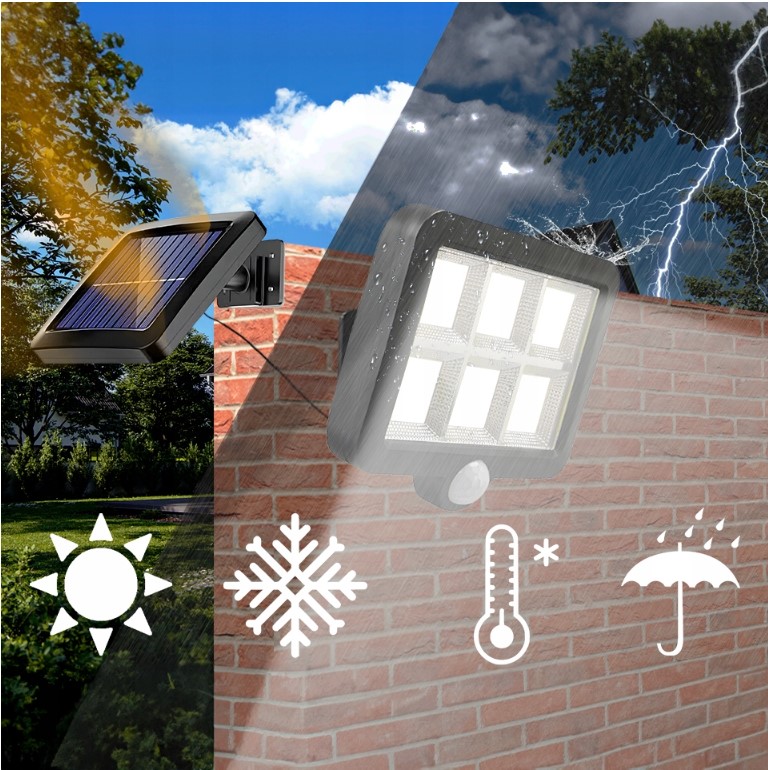 LAMPA SOLARNA 120 COB LED KABEL 5M LS2