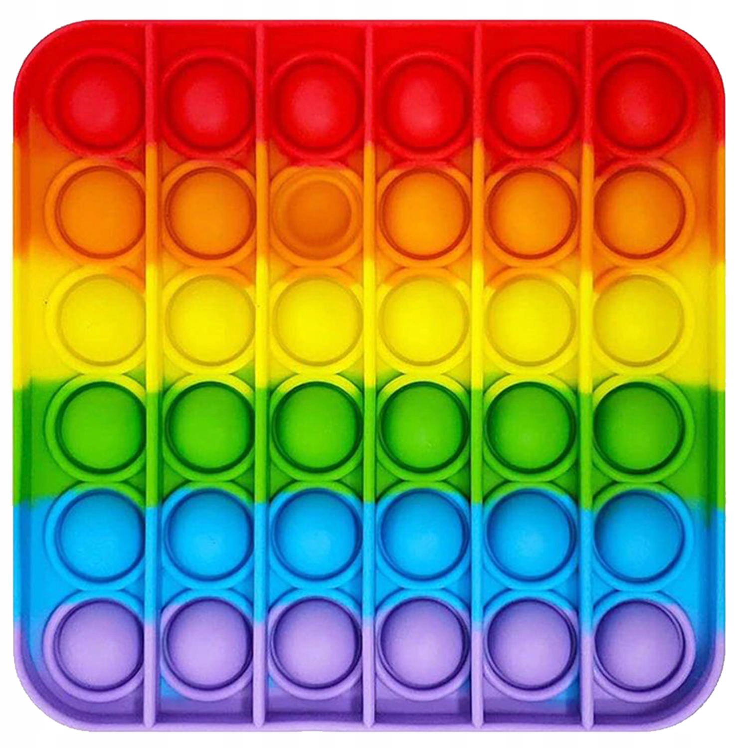 ZABAWKA SENSORYCZNA KWADRAT RAINBOW