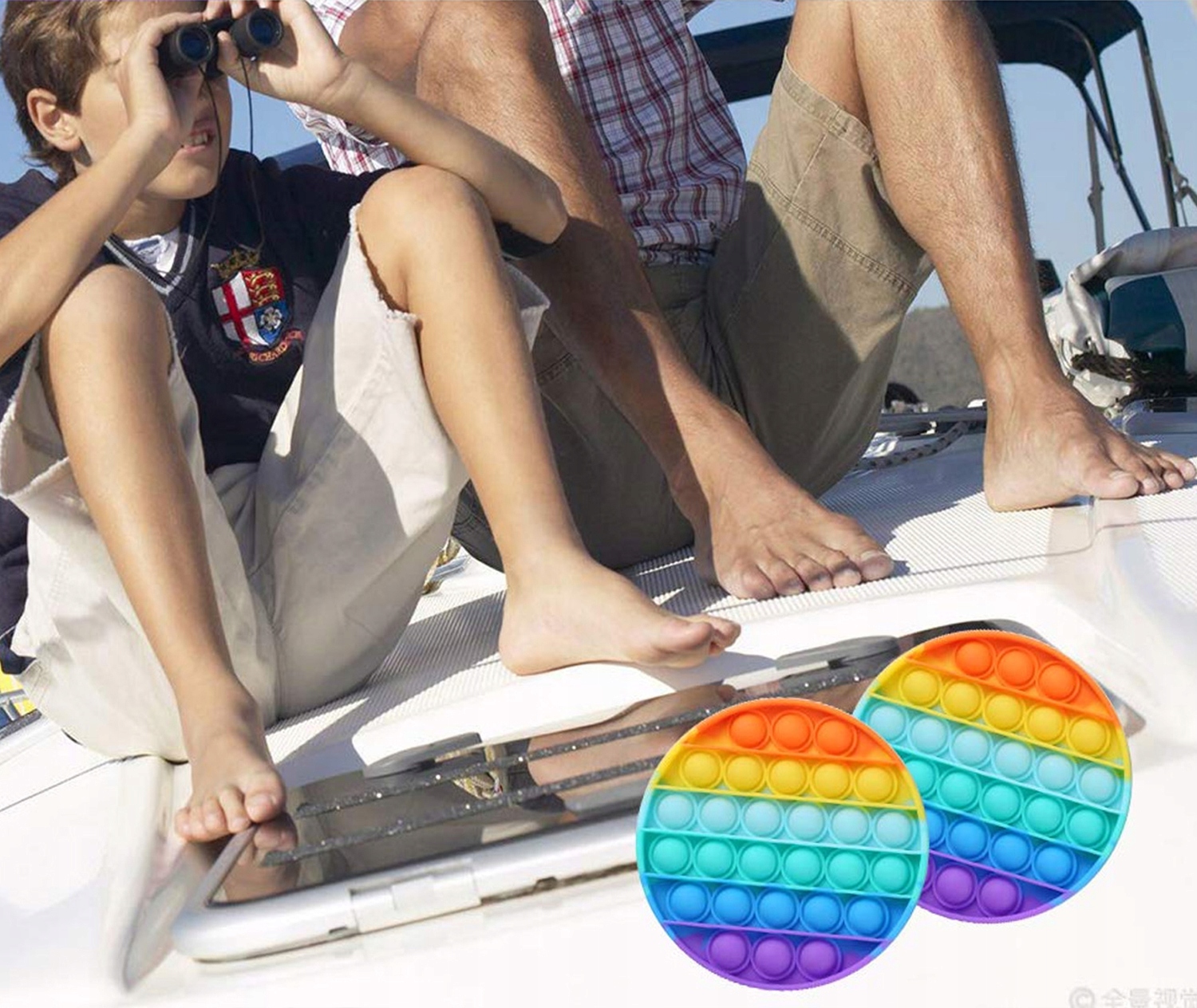 ZABAWKA SENSORYCZKA KOLO RAINBOW